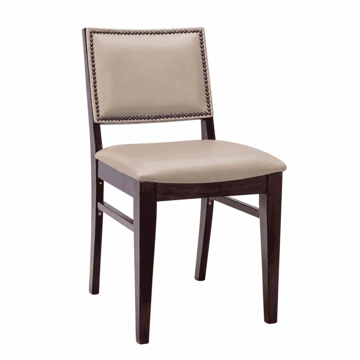 Fully Upholstered Walnut Wood Madison Commercial Chair