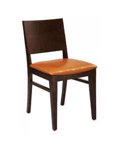 Walnut Wood Commercial Chair with Veneer Seat and Back (Front)