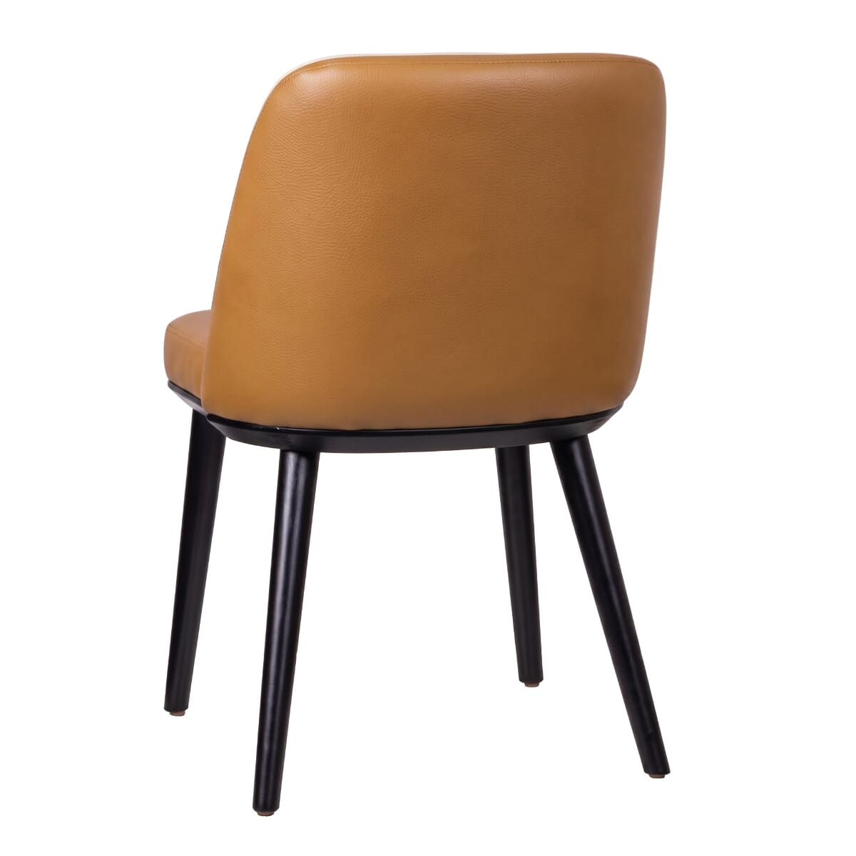 Elara Fully Upholstered Black Beechwood Restaurant Chair