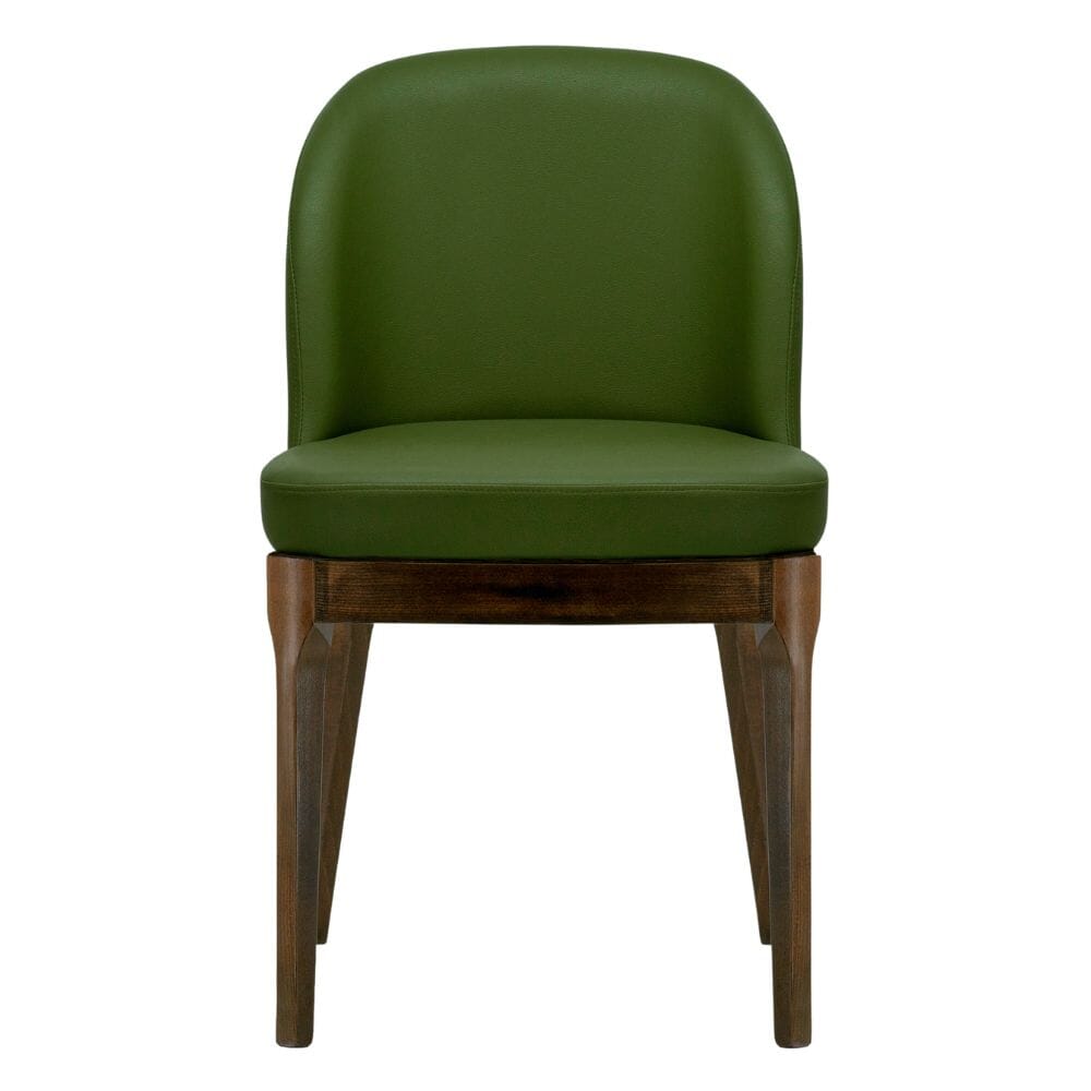 Grace Modern Wood Restaurant Chair in Brown Finish