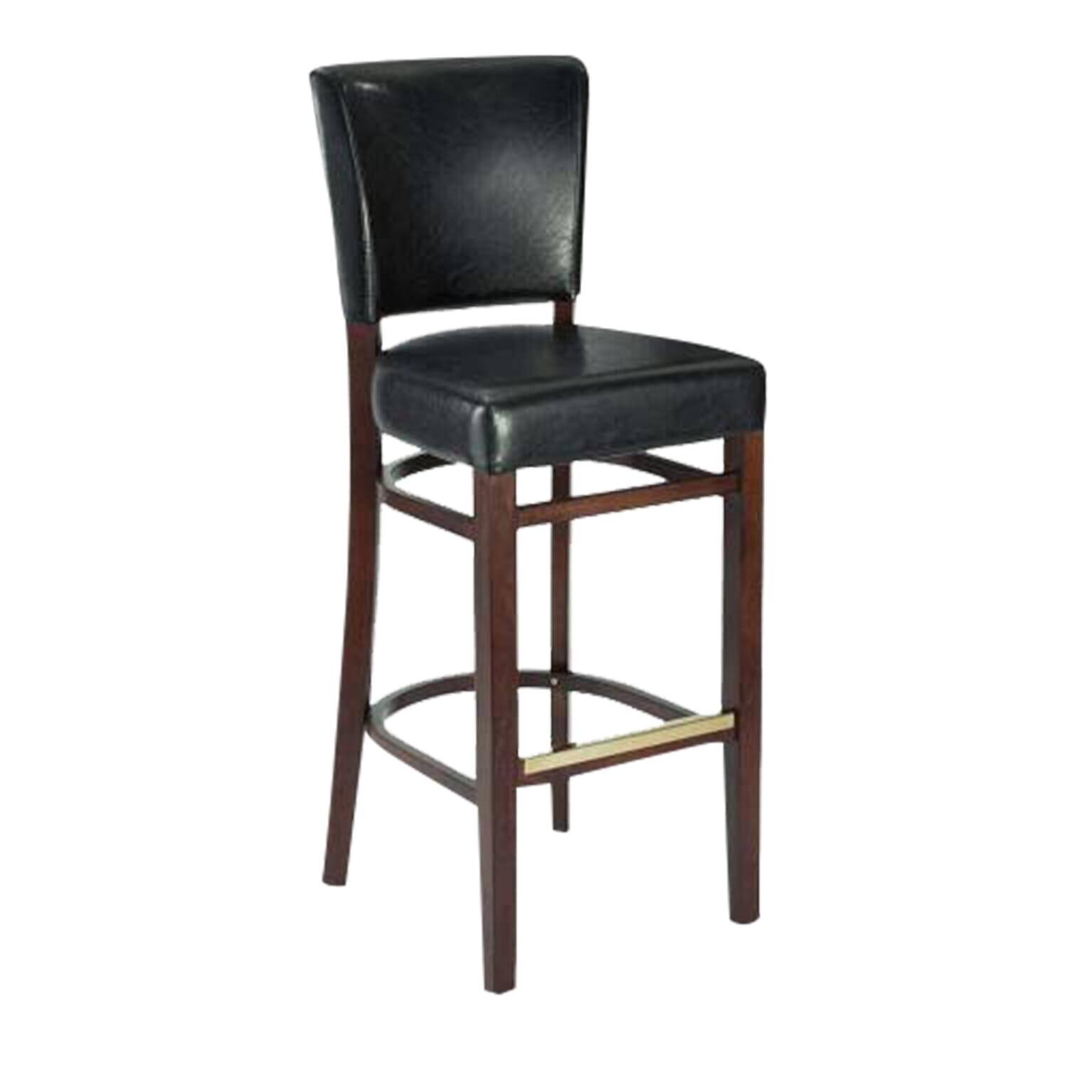 Black and walnut bar stools hot sale