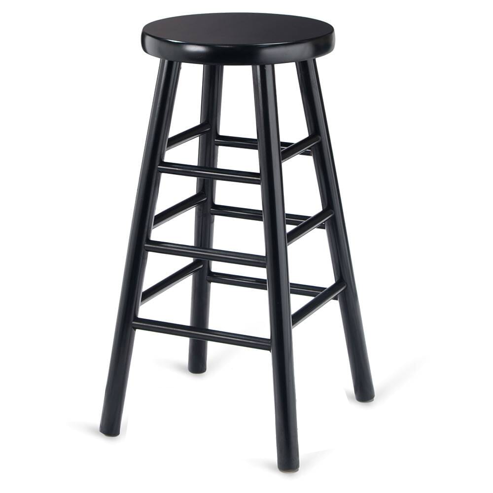 Black discount backless stools