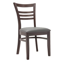 Solid Wood Olson Ladder Back Commercial Dining Chair in Espresso