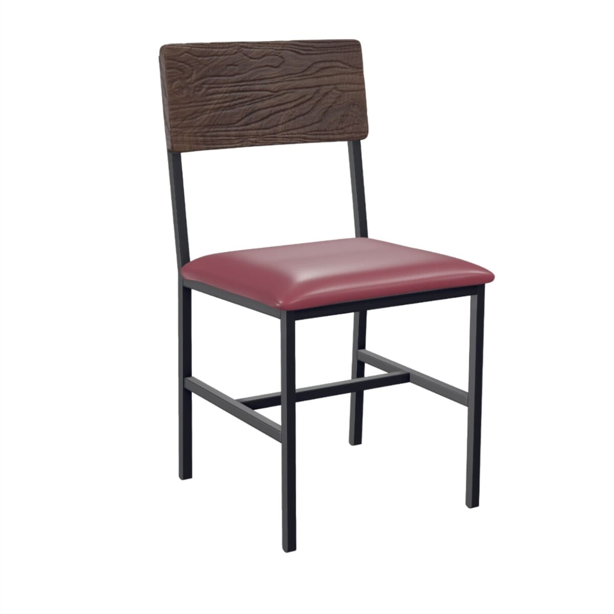 Steel wood online chair