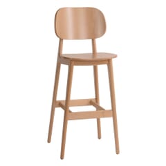 Milly Wood Restaurant Bar Stool in Natural