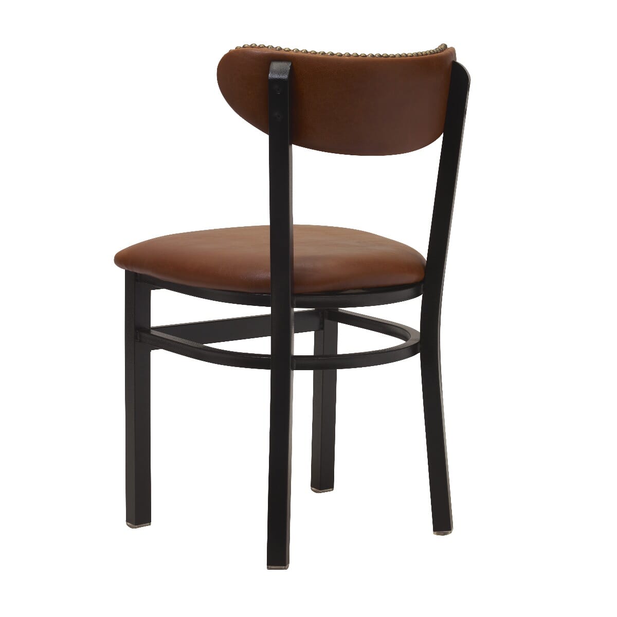 Metal dining chairs with upholstered sales seats