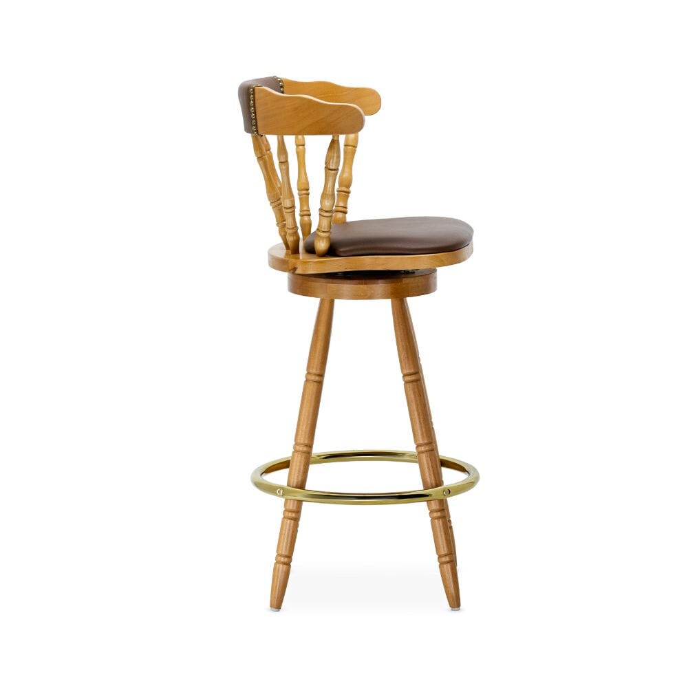 Captain s Mate Swivel Bar Stool with Honey Oak Seat