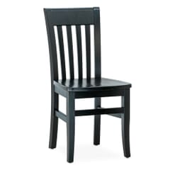 European Beech Wood Curved Back Restaurant Chair in Black
