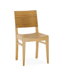 Natural Wood Madison Commercial Chair in Zebra Style Pattern