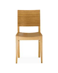 Signature Solid Wood Madison Side Chair with Zebra Pattern 