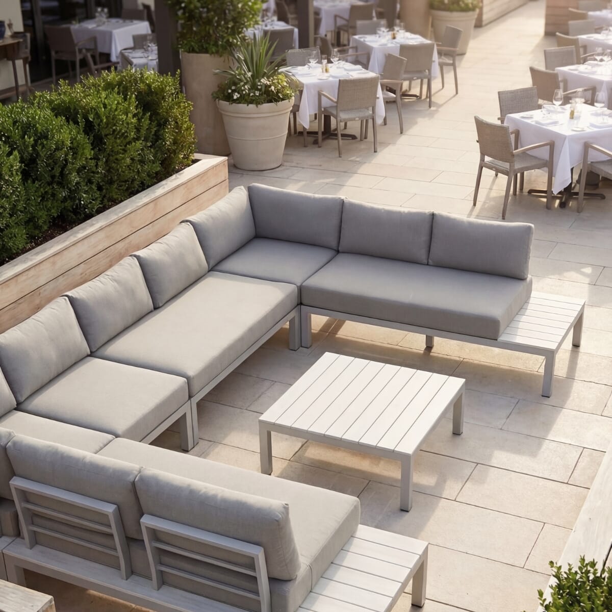 7 pieces - Miami Outdoor Modular Sectional Set