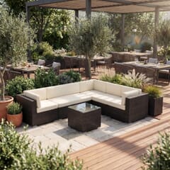 Siena Outdoor Wicker Lounge Modular Set