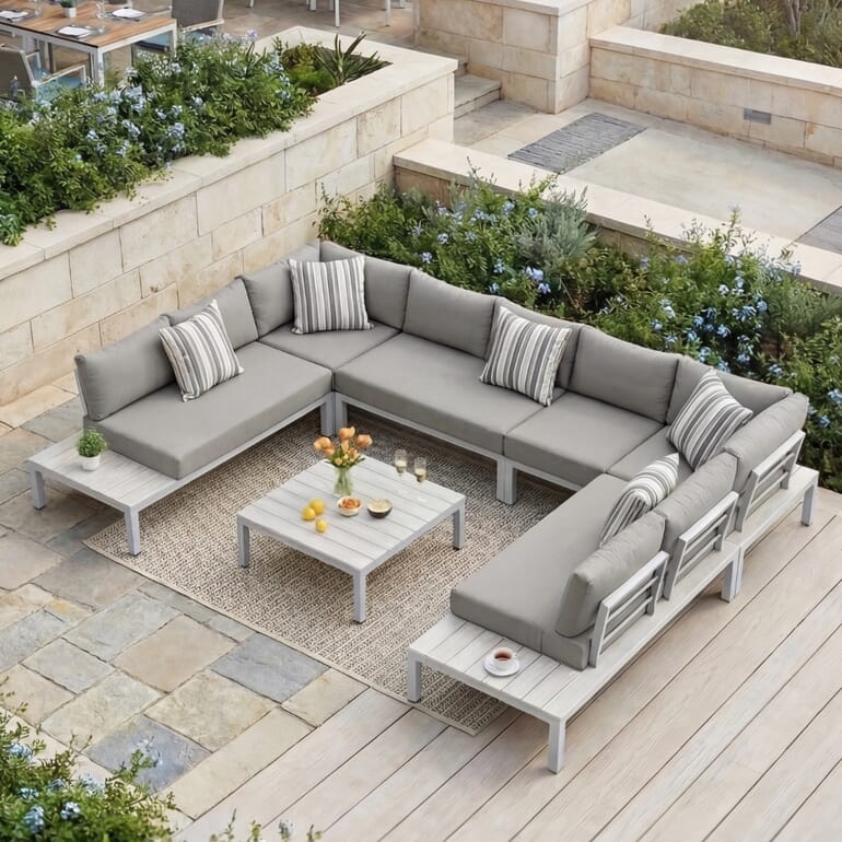 Restaurant Outdoor Sectional Set
