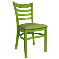 Lime Stackable Ladderback Indoor/Outdoor Restaurant Chair  