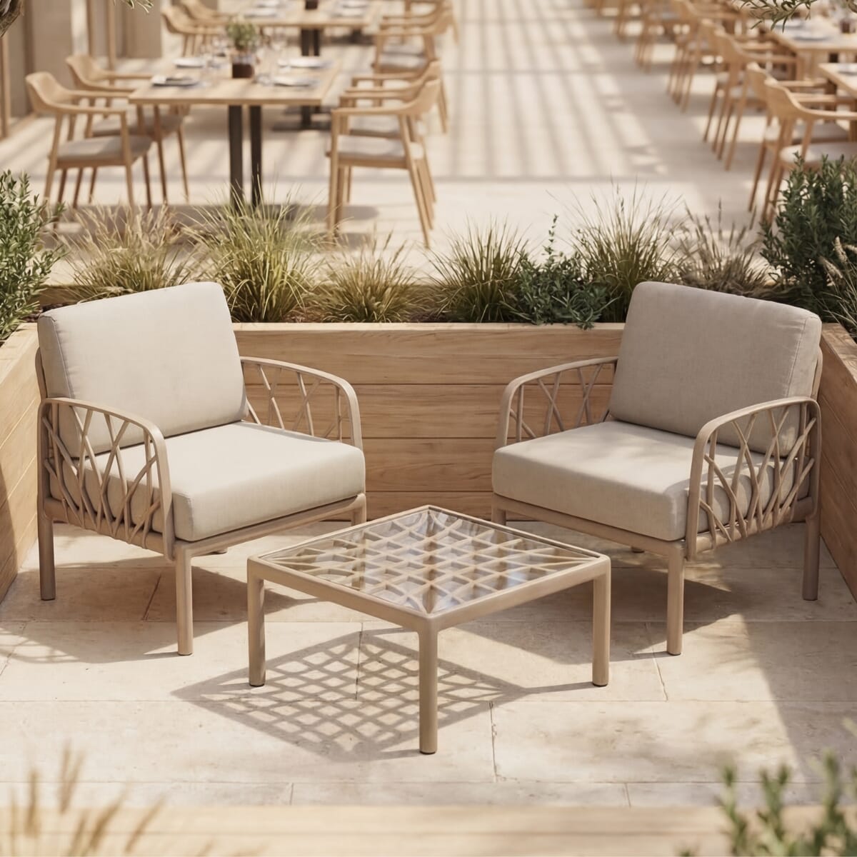 3 Piece - Venice Modular Outdoor Lounge Set