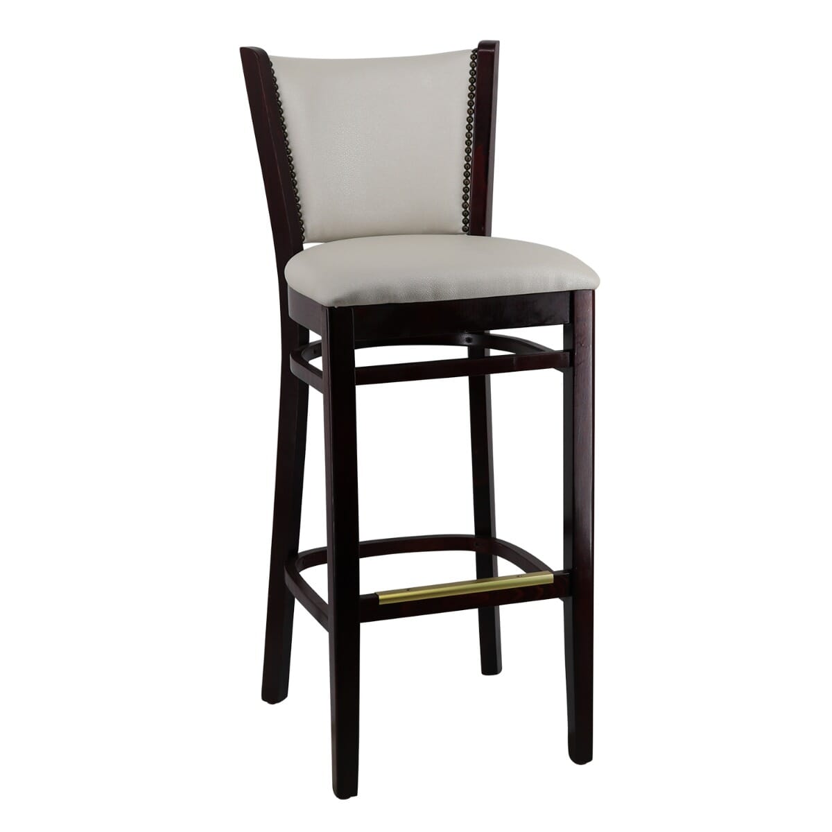 Upholstered bar stools with nailheads sale