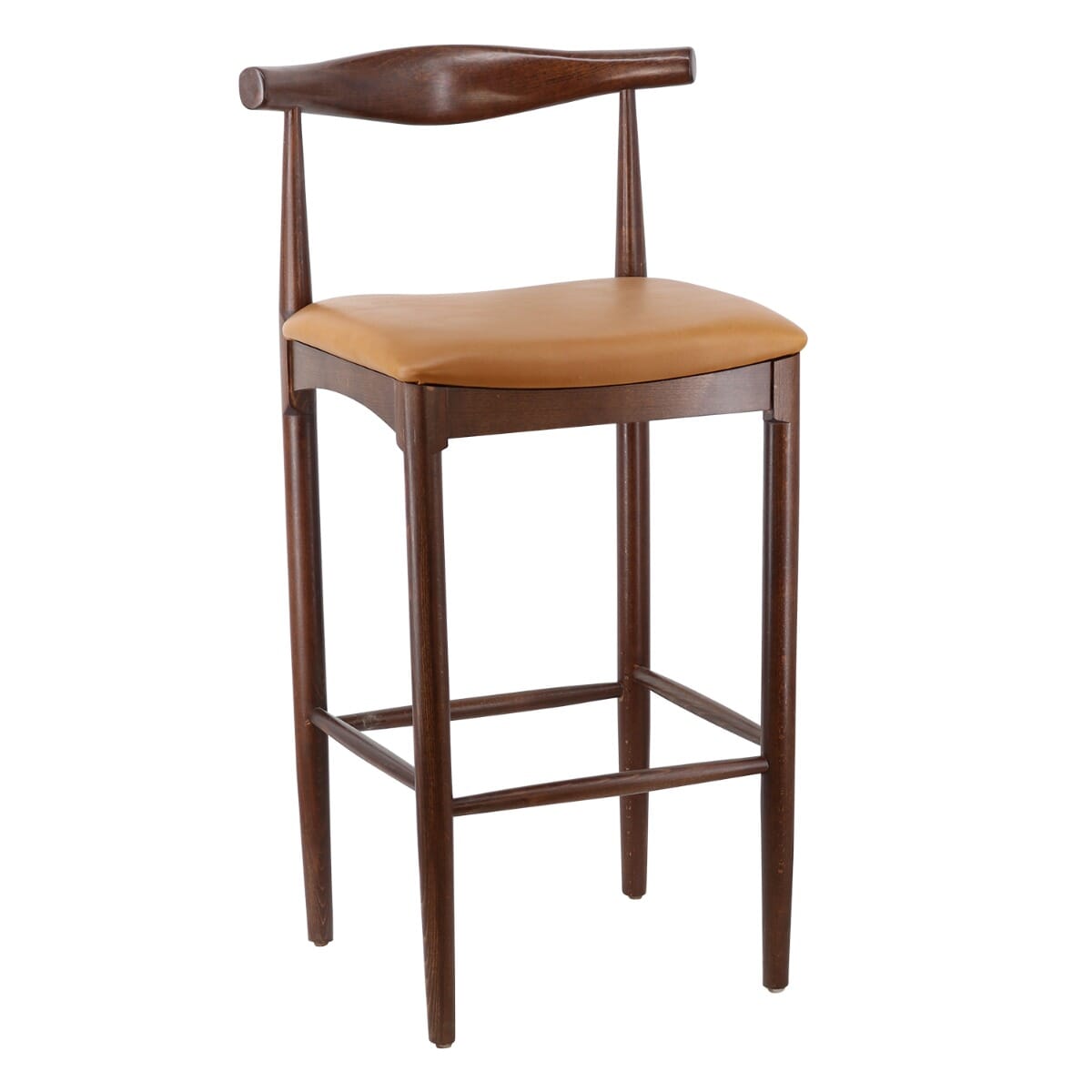 Rustic elm wood online bar stool