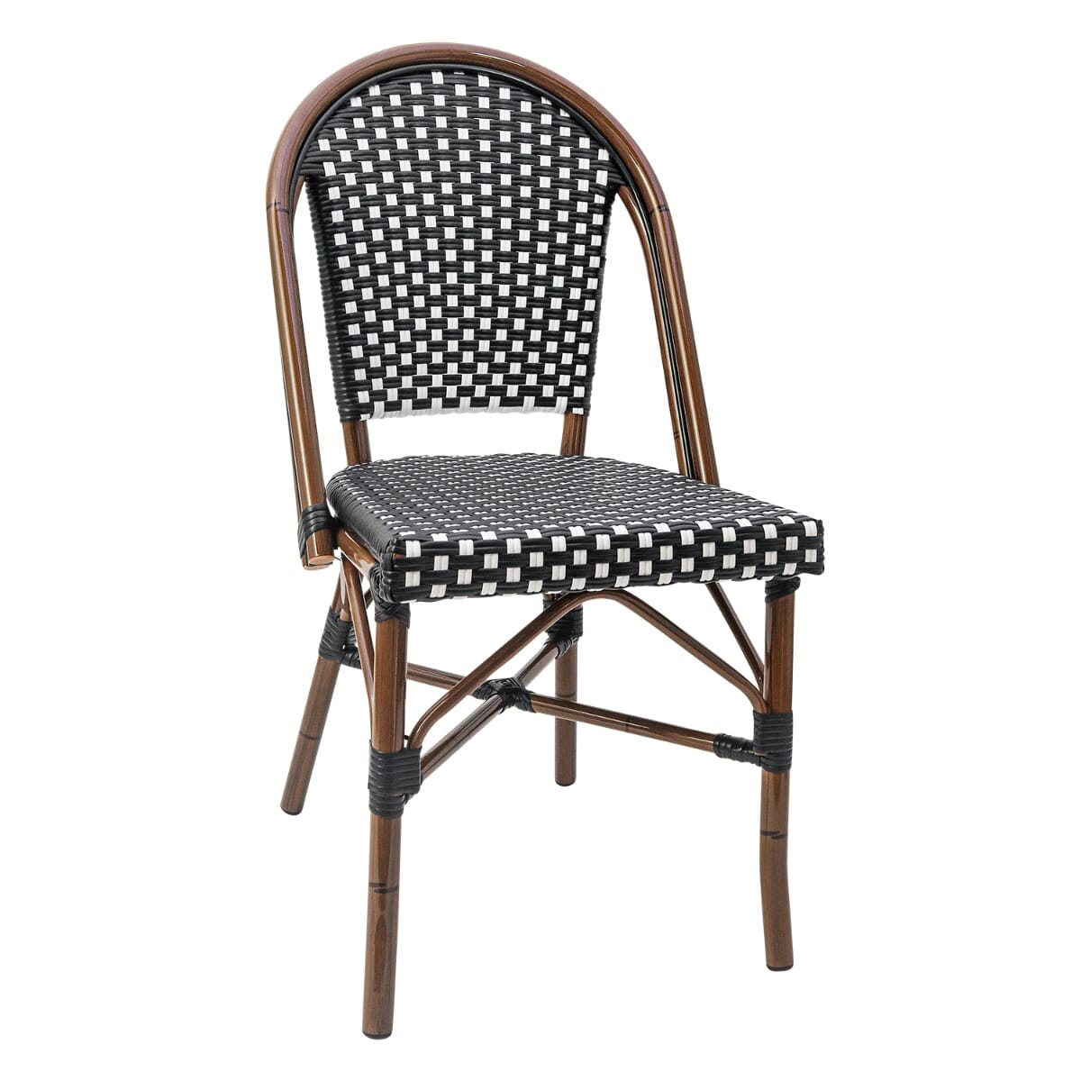 Black plastic wicker outdoor chairs deals