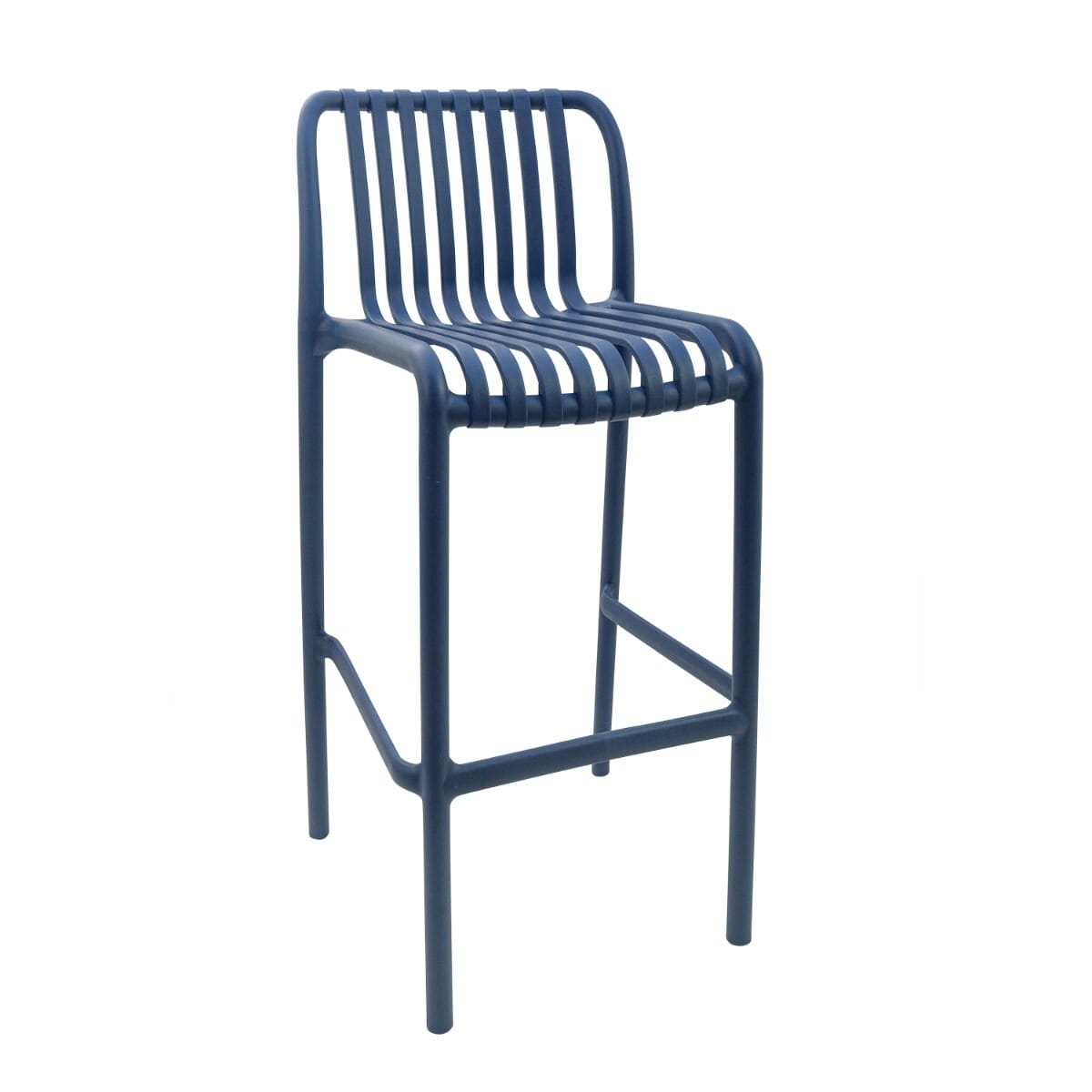 Blue outdoor bar 2025 stools