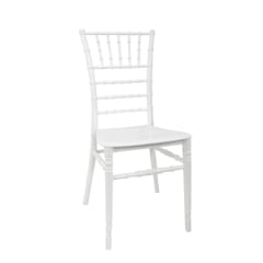 Chiavari Stackable Resin Ballroom Chair in White