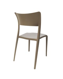 Contemporary Resin Indoor/Outdoor Chair in Brown 
