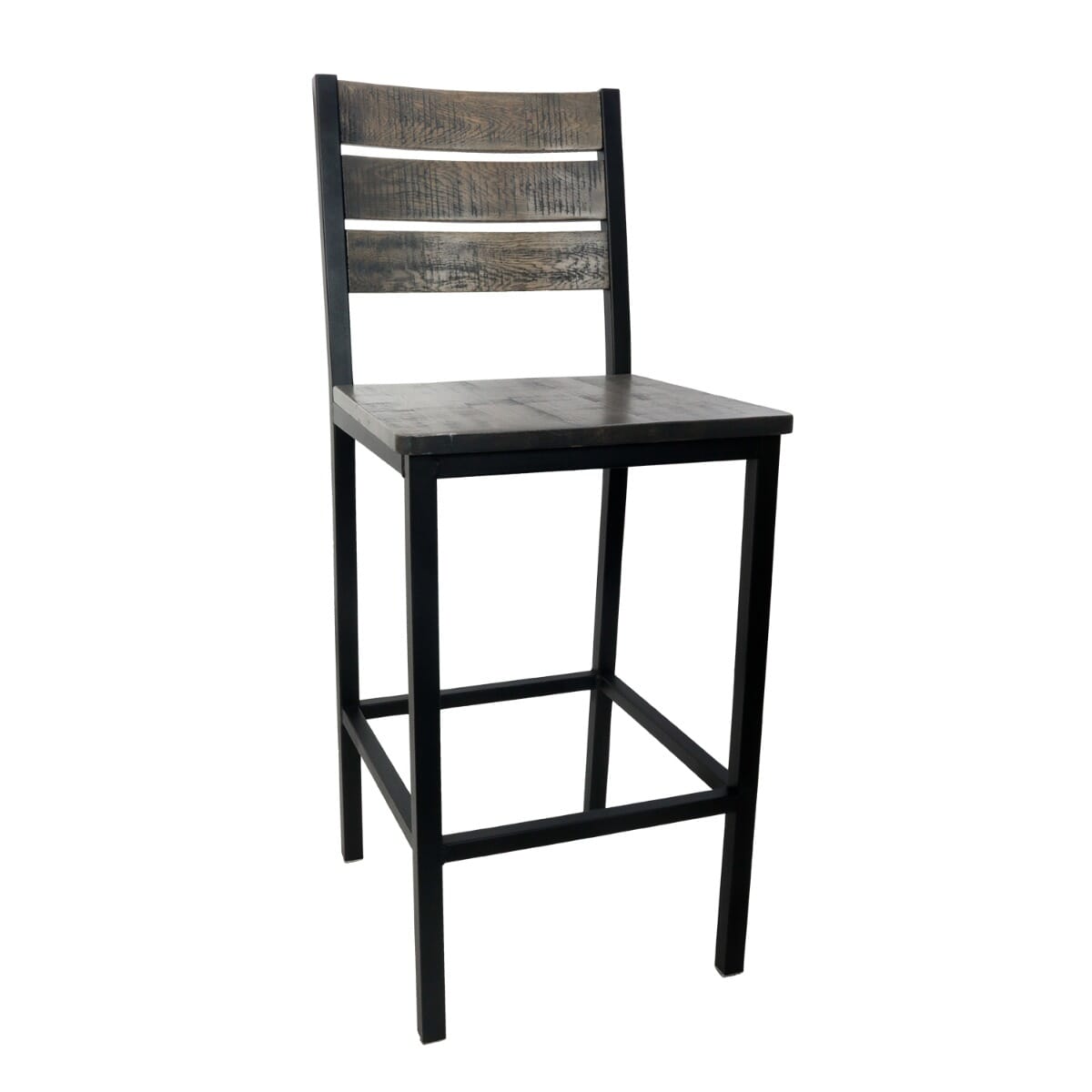 Grey cheap wood stool