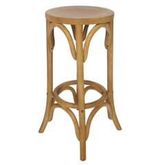Bistro Style Backless Commercial Bar Stool in Natural