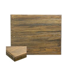 Reclaimed Elm Wood Table Top In Light Walnut