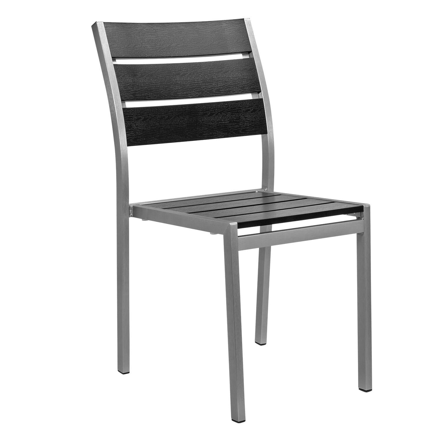 Black outdoor stacking online chairs