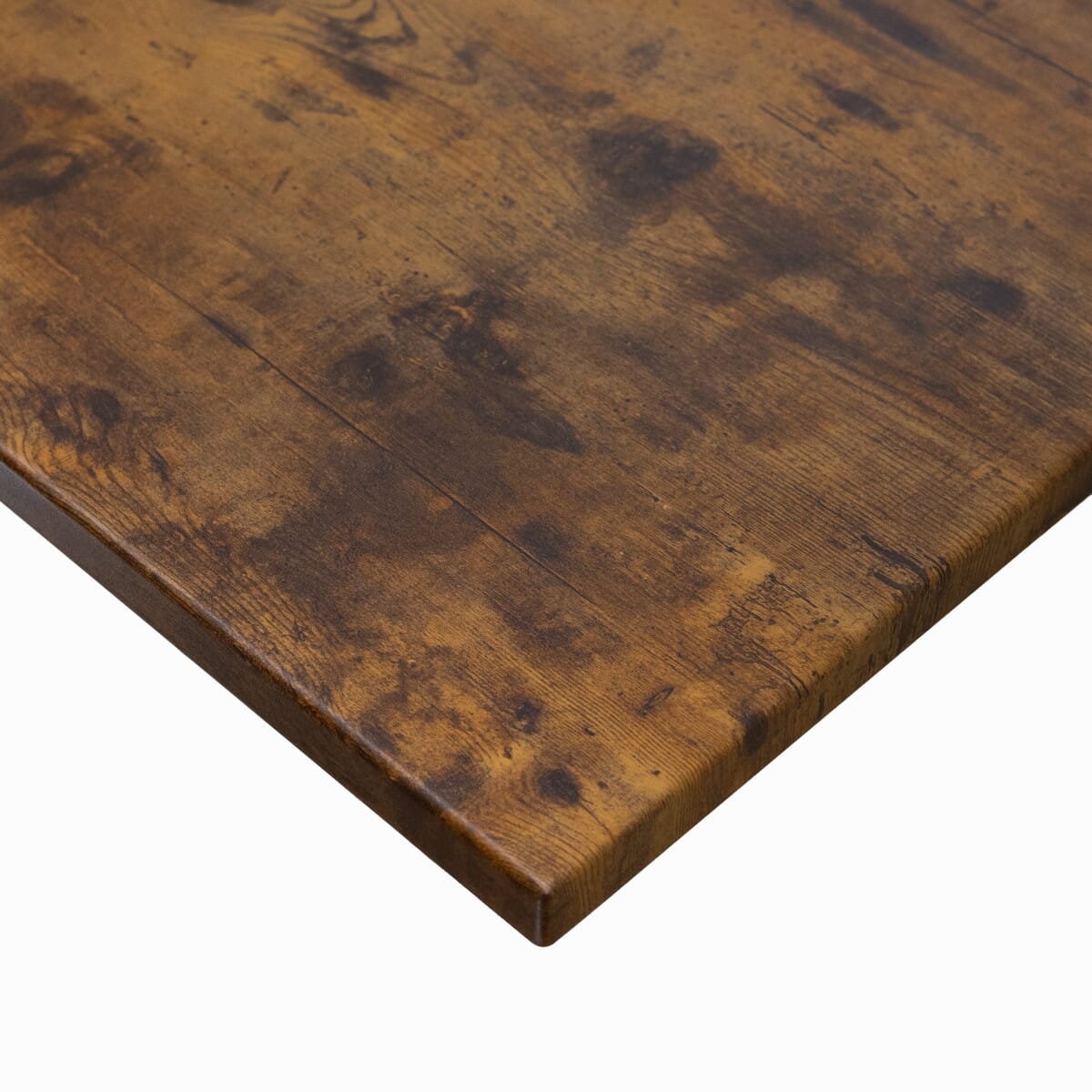 Rustic Knotty Pine Woodgrain Aluminum Restaurant Table Top
