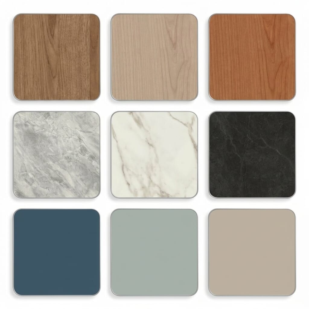 Custom Commercial Laminate Table Top with Aluminum Edge