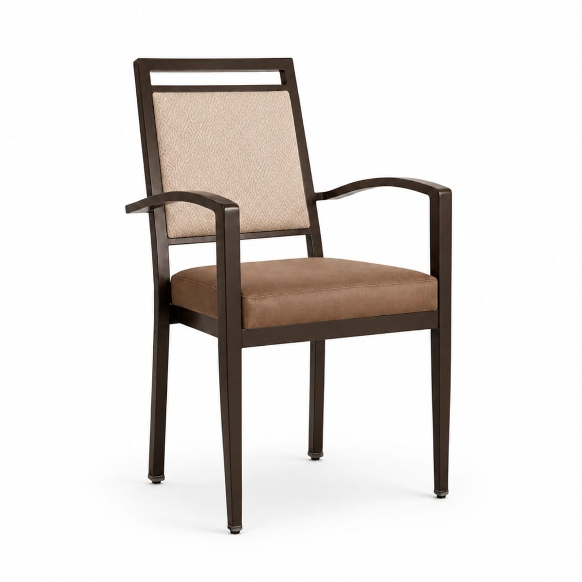 Atticus Square Back Stackable Aluminum Banquet Arm Chair