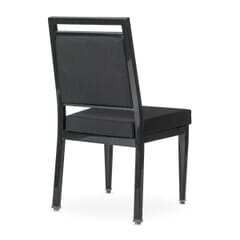 Atticus Quickship Steel Stackable Banquet Chair in Black with Fabric Upholstery