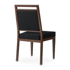 Atticus Quickship Steel Stackable Banquet Chair in Walnut with Fabric Upholstery
