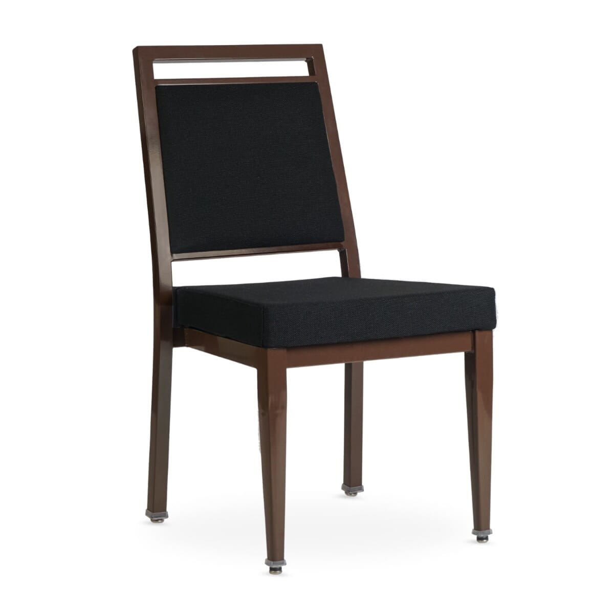 Atticus Quickship Steel Stackable Banquet Chair in Walnut with Fabric Upholstery