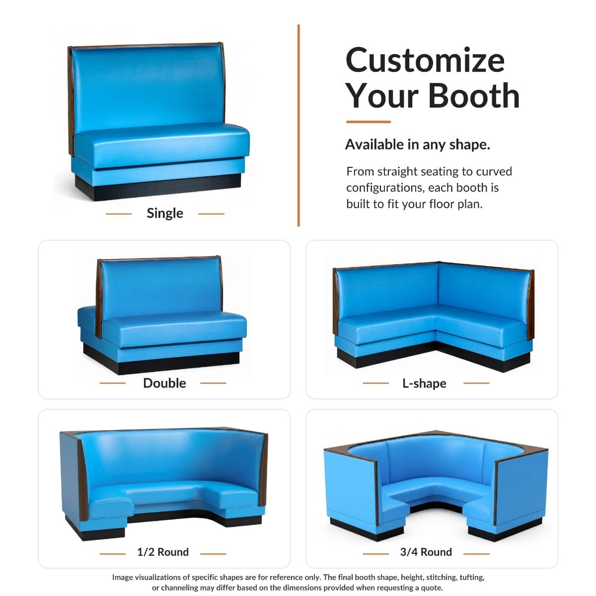 Basic Style Wood and Upholstered Restaurant Booth