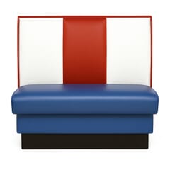 Tri-Sectional Style Restaurant Booth