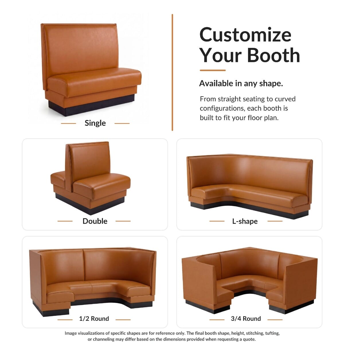 Custom Standard Style Restaurant Booth