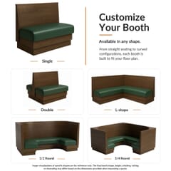 Sorrento Solid Wood Restaurant Booth