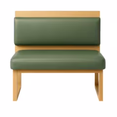 Naven Restaurant Booth with Upholstered Cushions