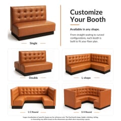 Tufted Back Style Restaurant Booth