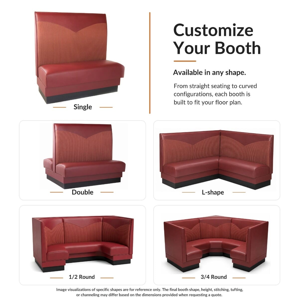San Marino Upholstered Restaurant Booth