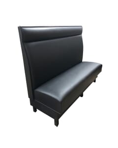 Sienna Upholstered Restaurant Booth with Headroll and Wood Legs