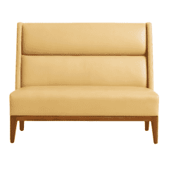 Calden Restaurant Booth with High-Back & Hardwood Frame