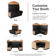 Wood Framed Style Restaurant Booth