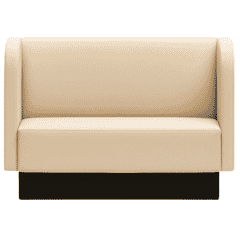 Halo Restaurant Booth with Soft Rounded Corners