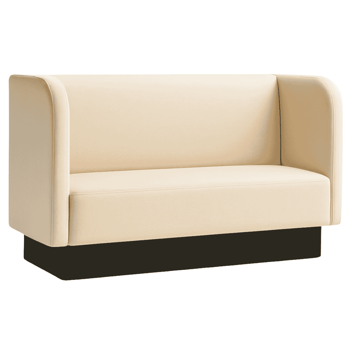 Halo Restaurant Booth with Soft Rounded Corners