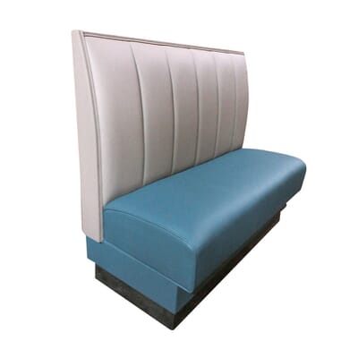 6 Channels Back Restaurant Booth with Padded Base - Bar Height