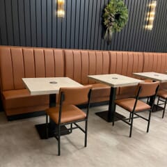 Six Channel Style Restaurant Booth