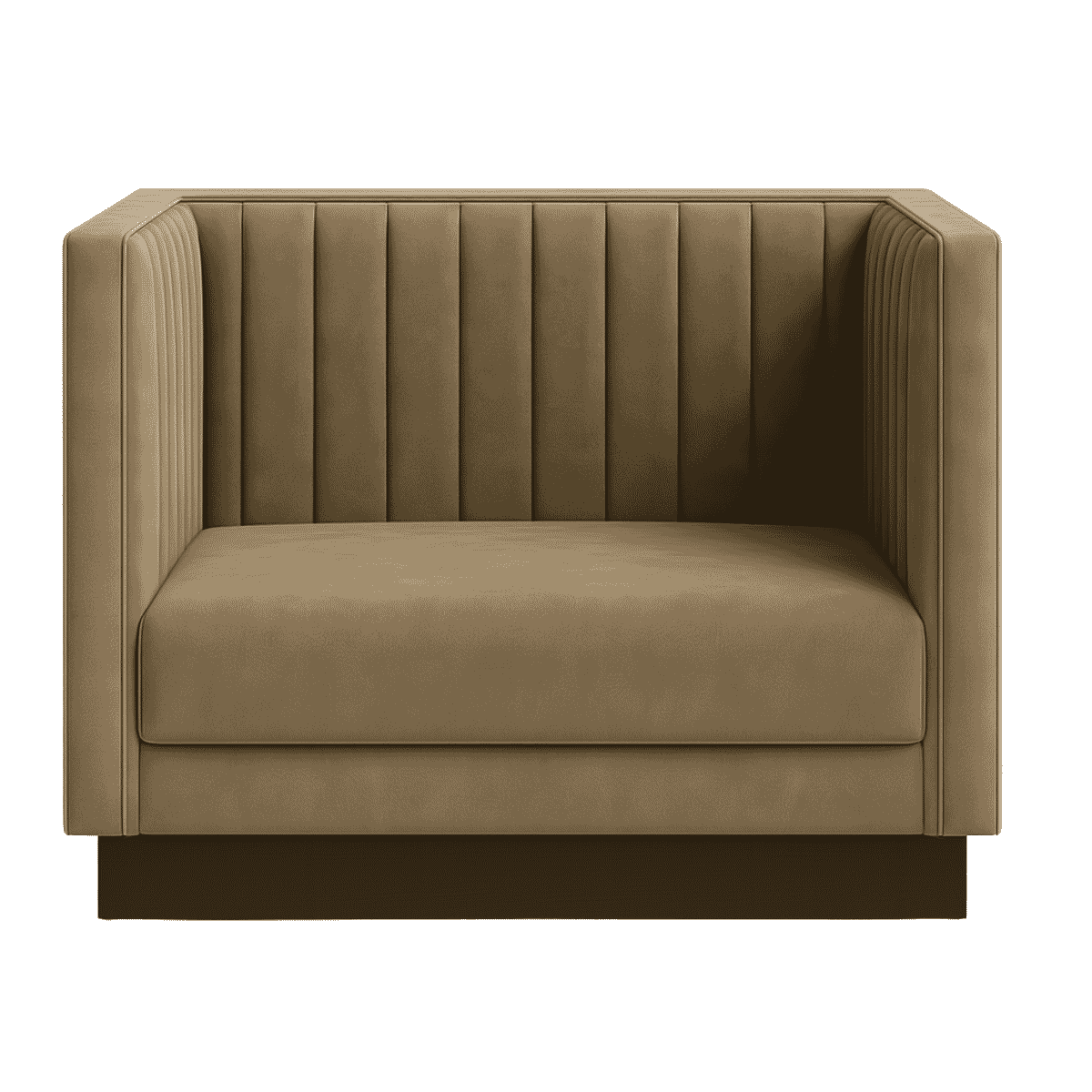 Athena Restaurant Booth with Vertical Channel Tufting